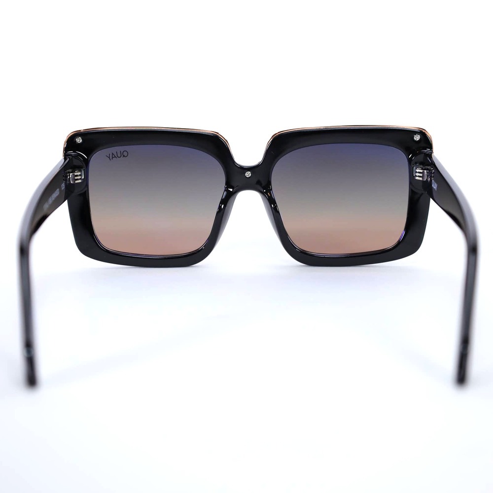 Quay Australia TOTAL VIBE REMIXED Square Women Sunglasses - Black/Multi - NWT - Picture 9 of 12